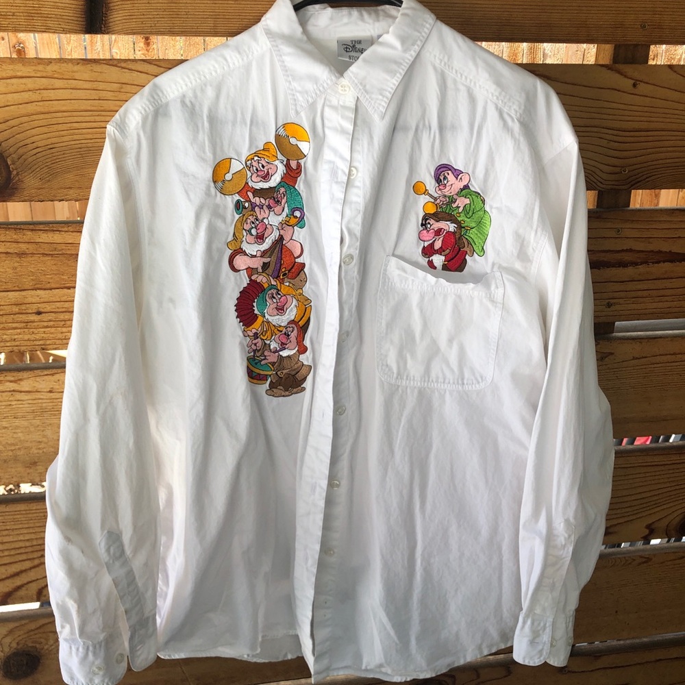 Disney Blouse - embroidered Seven Dwarfs